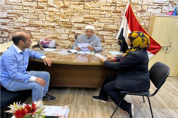 الشيخ سعيد خضر أثناء حواره للواء الاسلامي