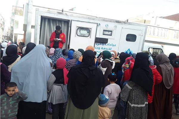قافلة سكانية وشاملة بقرية أبو يحي بشبراخيت 
