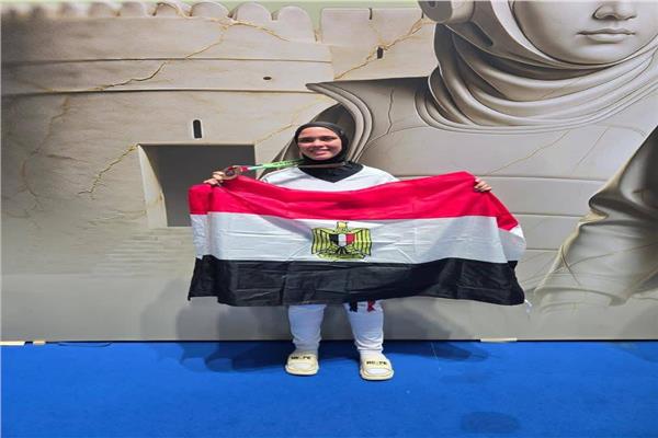 نيفين صالح محمود لاعبة التايكوندو