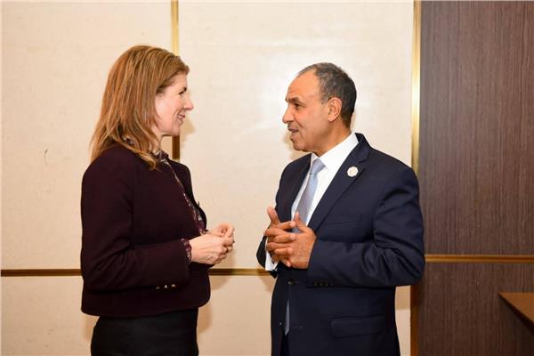  د. بدر عبد العاطي، وزير الخارجية ووزيرة الدولة البريطانية للتنمية الدولية