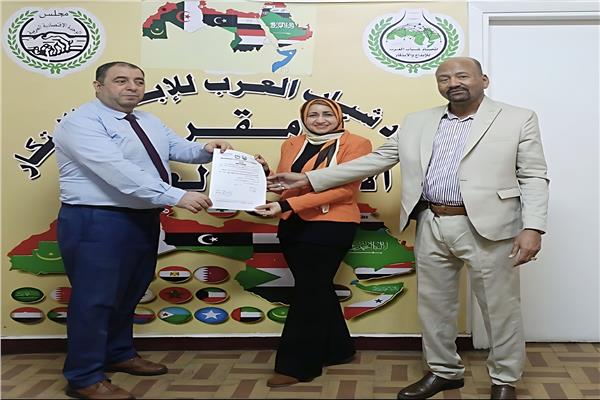 اثناء تكليف د. شيرين الشافعي مهام عملها 