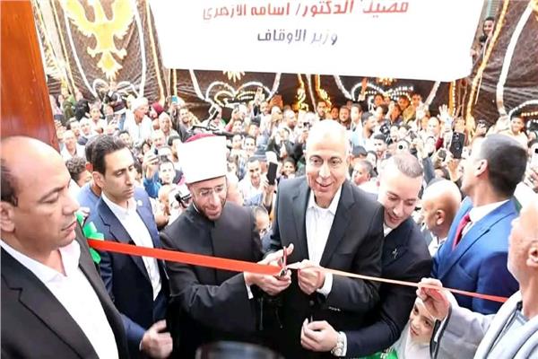 وزير الأوقاف ومحافظ المنيا يفتتحان مسجد ب«مغاغة»