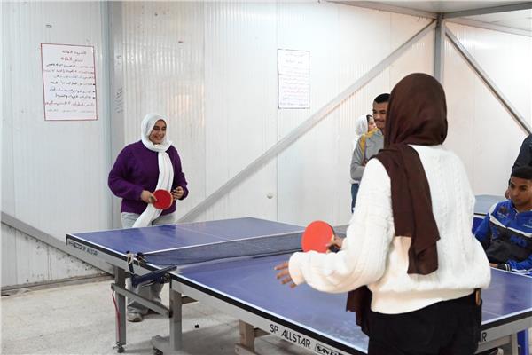 جانب من منافسات الطالبات في المباريات