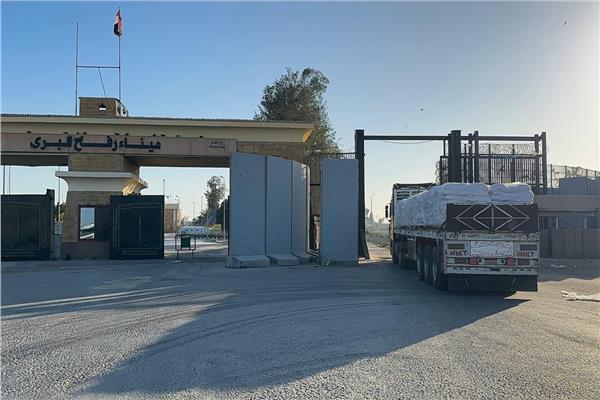 جانب من المساعادات الى غزة