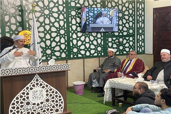 الداعية جابر بغدادي أثناء محاضرته بالندة