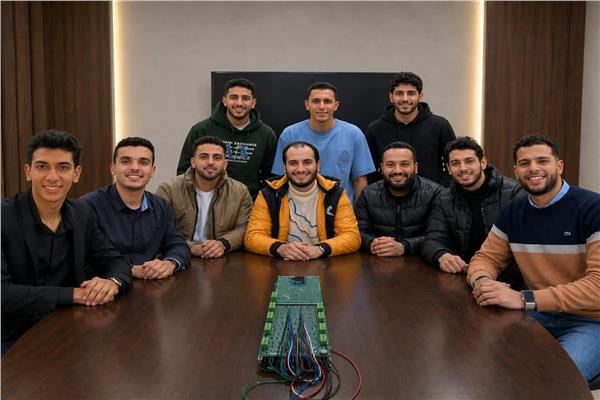 طلاب الفرقة الرابعة بهندسة  كفر الشيخ