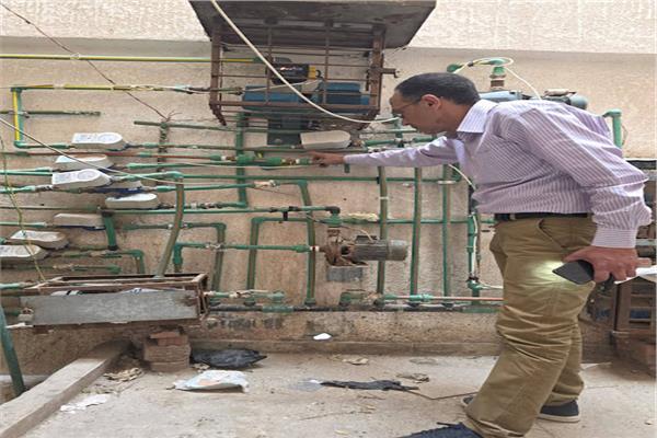 ضبط مخالفات وصلات مياه بالبحيرة