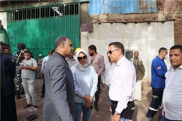 عبدالفتاح و جاب الله يتابعان أعمال السيطرة ميدانيًا