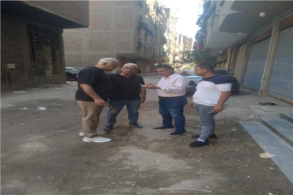 الأجهزة التنفيذية بالبراجيل تتفقد العقارات المخالفة