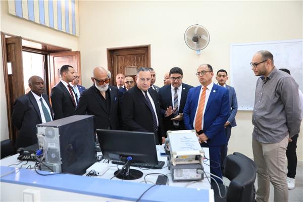 جانب من افتتاح المشروعات بجامعة العاصمة