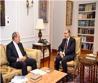 وزير الخارجية يستقبل رئيس الجامعة البريطانية في مصر