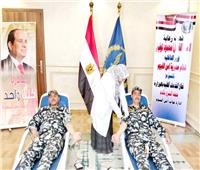 مديرية امن الفيوم تنظم حملة للتبرع بالدم   