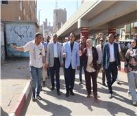 محافظ سوهاج يتفقد أعمال التطوير بشارع المحطة 