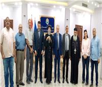 رئيس جامعة أسوان يستقبل مطران الأبيارشية للتهنئة بعيد الأضحى 