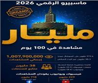 ماسبيرو الرقمي يحقق مليار مشاهدة في 100 يوم