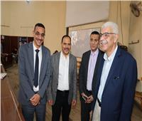 رئيس جامعة المنوفية يتفقد لجان امتحانات الفصل الدراسي الثاني بكلية العلوم