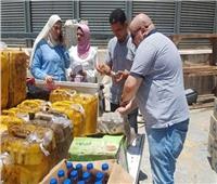 تموين كفر الشيخ تضبط 600 لتر زيت فاسد و263 عبوة منتهية الصلاحية