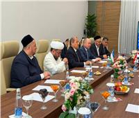 استقبال حافل لـوزير الأوقاف من القيادات الدينية في أوزبكستان 