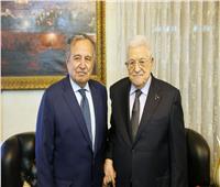 أمين جامعة الدول يلتقي بالرئيس الفلسطينى في الأردن